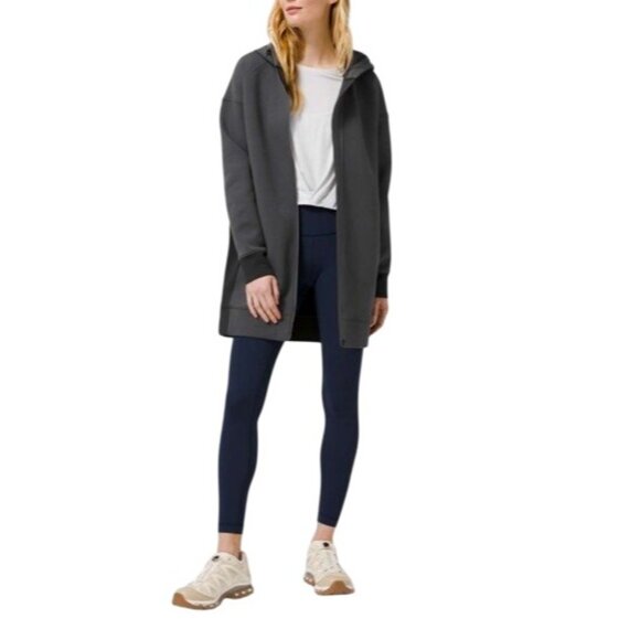 Lululemon In Orbit Jacket Heathered Core Ultra Black Grey Women's Size 2 - Picture 8 of 14